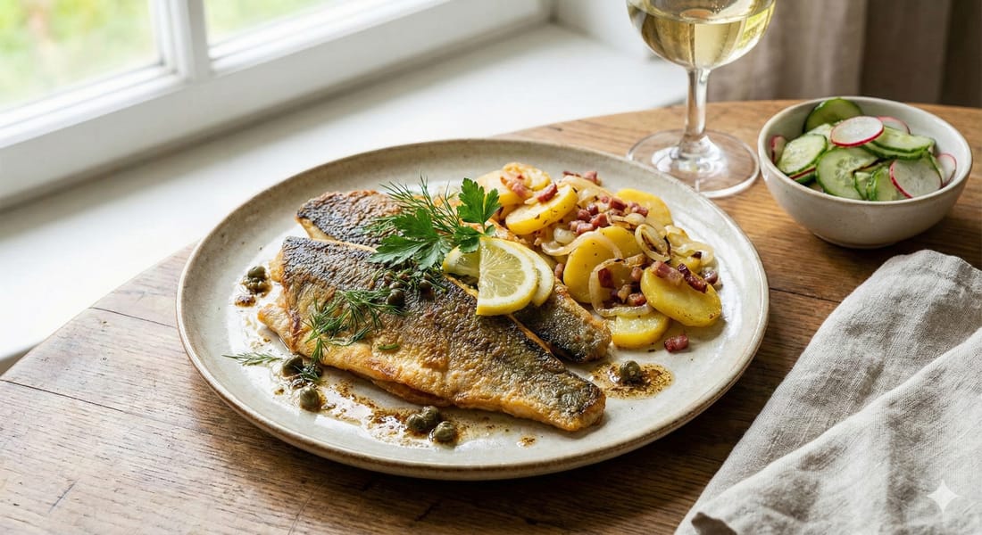 Gebratene Schleienfilets